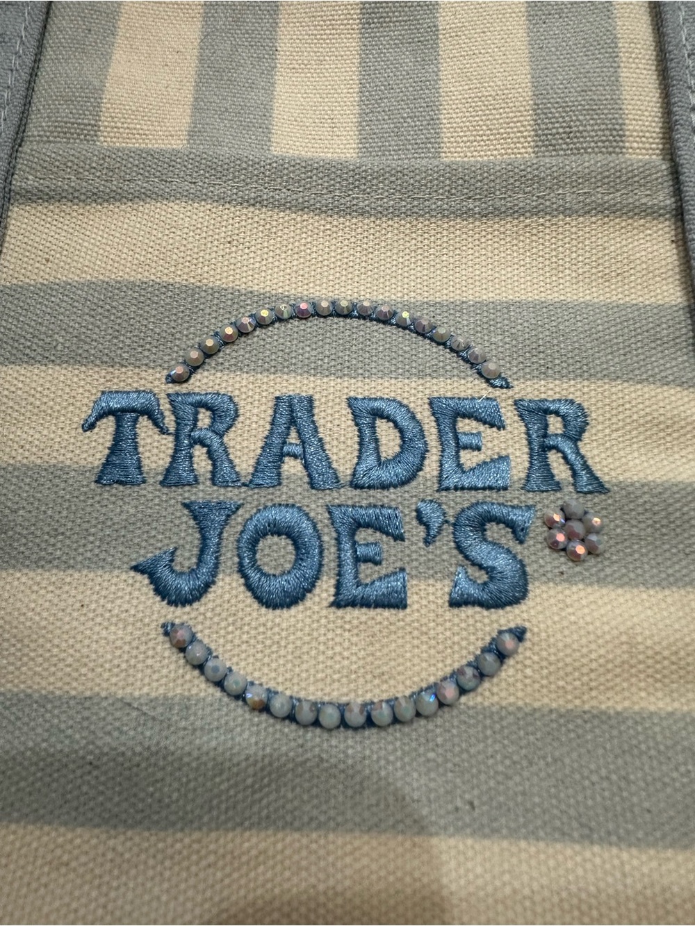 Trader Joe's Limited Edition Bedazzled Custom Totes -Made to Order Color Options